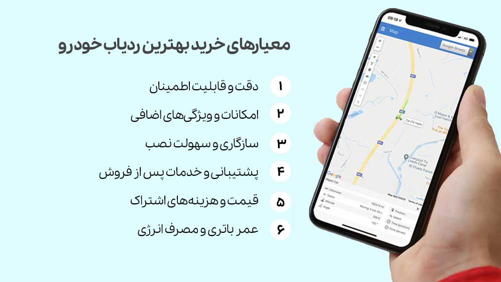 معیارهای انتخاب ردیاب برای خودروهای ایران خوردو