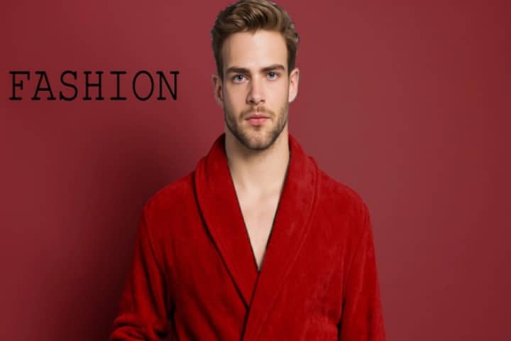 poodiran palin bathrobe towel red