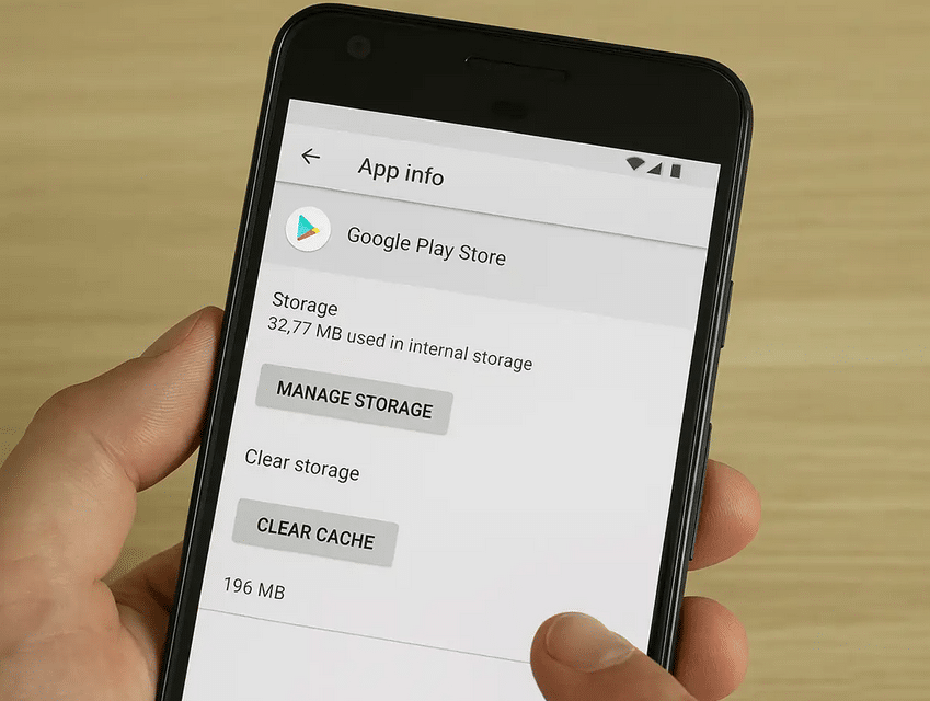 پاک کردن کش برنامه گوگل پلی