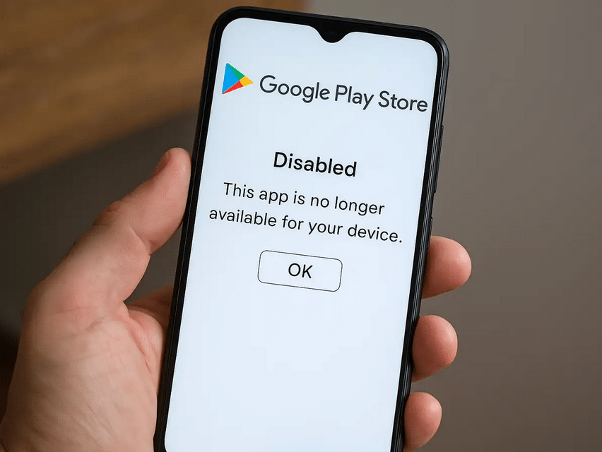 کار نکردن گوگل پلی گوشی