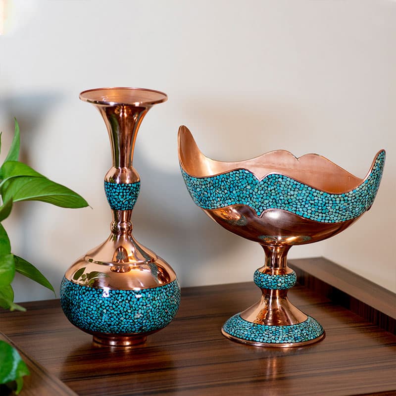 گلدان و کشکول فیروزه کوبی