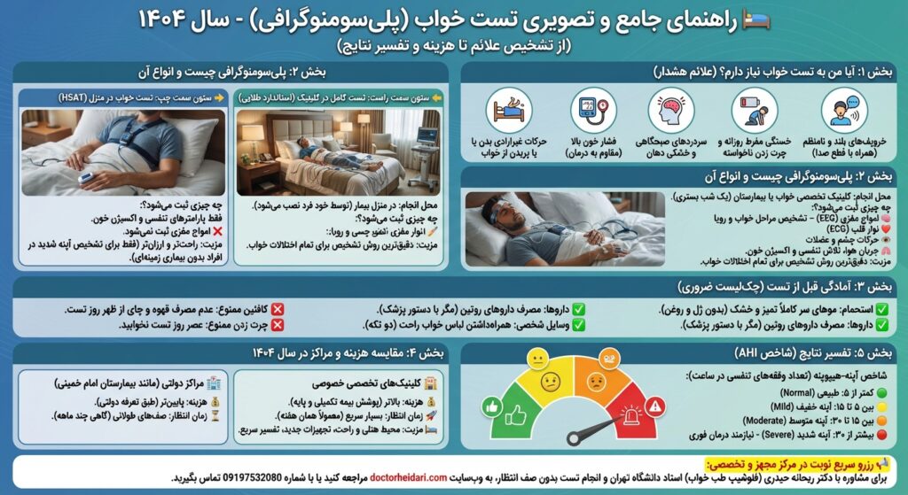 اینفوگرافیک تست خواب