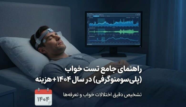 راهنمای جامع تست خواب (پلی‌سومنوگرافی) در سال ۱۴۰۴ + هزینه