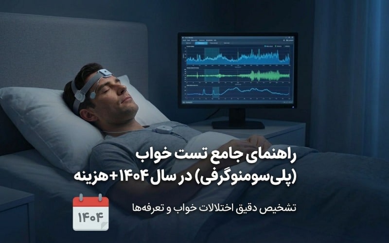 راهنمای جامع تست خواب (پلی‌سومنوگرافی) در سال ۱۴۰۴ + هزینه