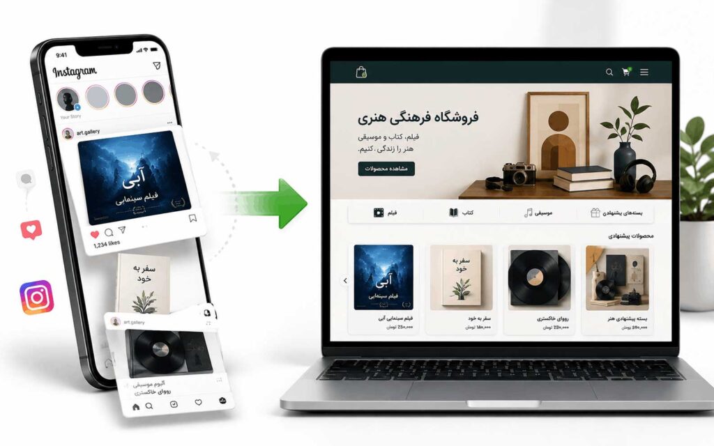 نمایش ریچ اسنیپت محصولات فرهنگی در نتایج جستجوی گوگل با اطلاعاتی مثل امتیاز، کارگردان، سال انتشار و قیمت. البته در صورت تحریم نبودن کشور ایران