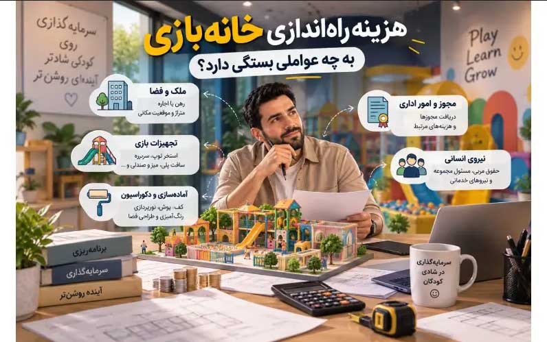 هزینه راهاندازی خانه بازی به چه عواملی بستگی دارد؟